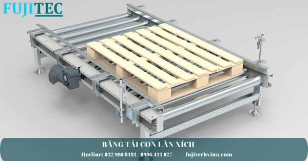 băng tải con lăn xích inox
