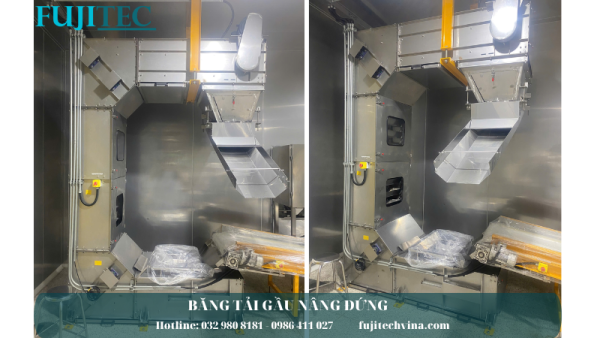 băng tải gầu nâng hạ